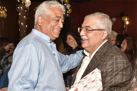 Rajdeep Sardesai with Ashish Bhasin
